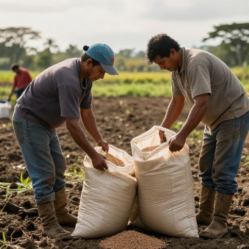 Prefectura del Guayas entrega 2.400 sacos de semilla a agricultores de Colimes