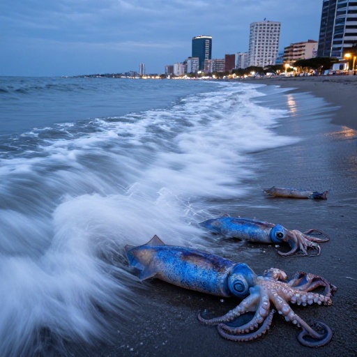 Langostas y calamares aparecen en las costas ecuatorianas: ¿Qué está pasando?