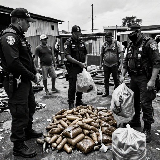 Policía desarticula red de narcotráfico en puerto: incautan 200 kilos de cocaína ocultos en banano