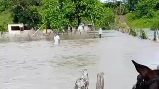 Desborde del estero Montañuela y río Chicompe afecta a Balzar