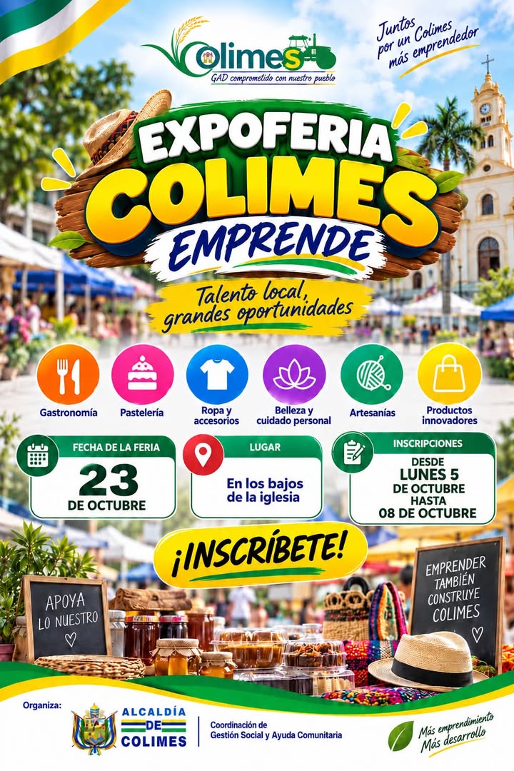 Expoferia Colimes Emprende abre inscripciones para emprendedores locales