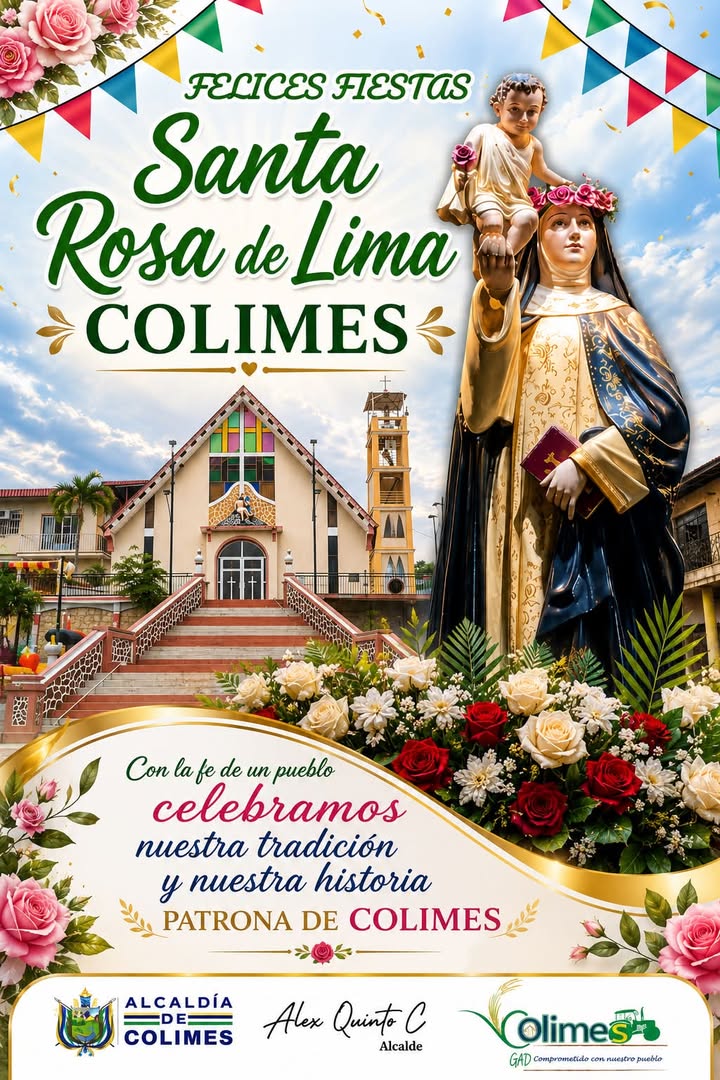 Colimes rinde homenaje a Santa Rosa de Lima con fervor comunitario