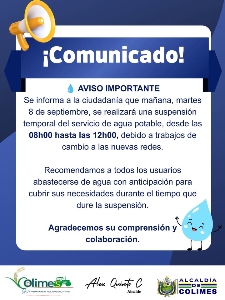 Colimes avanza con pruebas del nuevo sistema de agua para mejorar el servicio