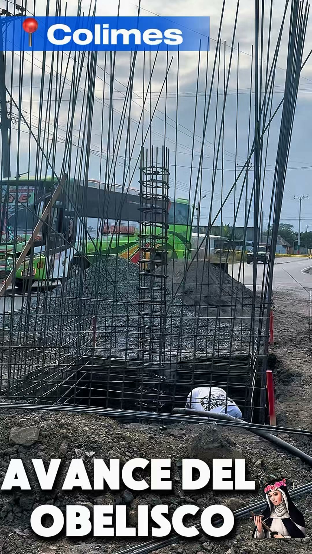 Colimes inicia construcción del obelisco a Santa Rosa como símbolo de bienvenida